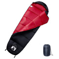 Sleeping Bags Mummy Bag Adults Camping 3 Seasons navy and blue black and red LED