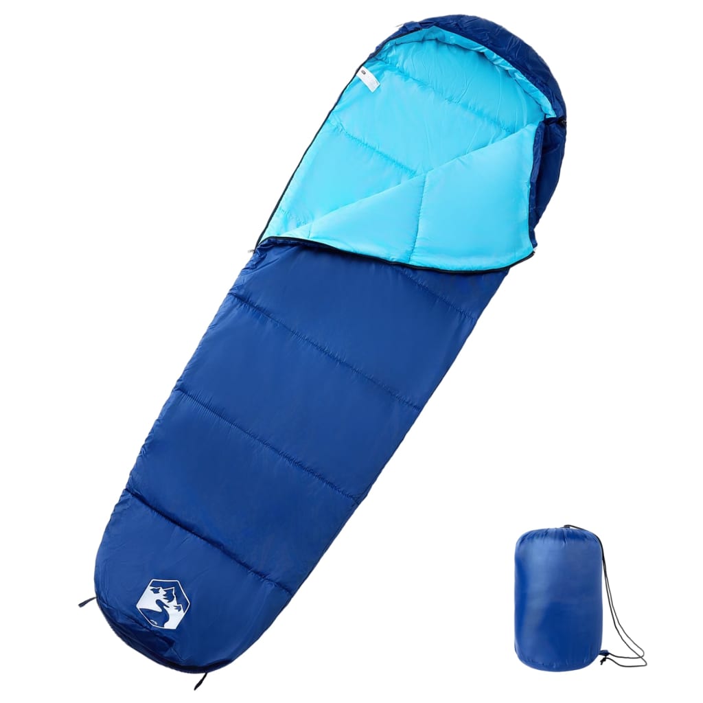 Sleeping Bags Mummy Bag Adults Camping 3 Seasons navy and blue black and red LED