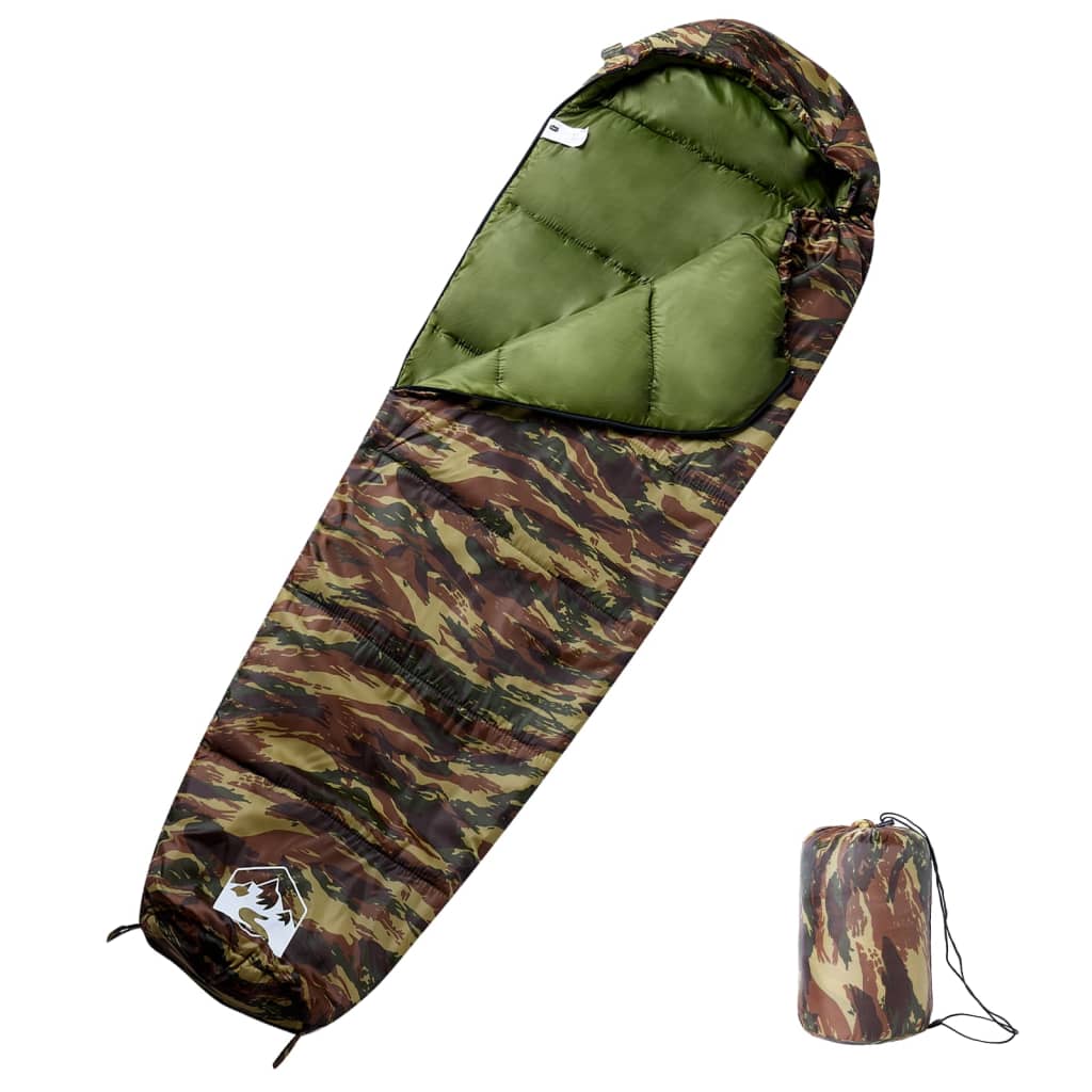 Sleeping Bags Mummy Bag Adults Camping 3 Seasons navy and blue black and red LED