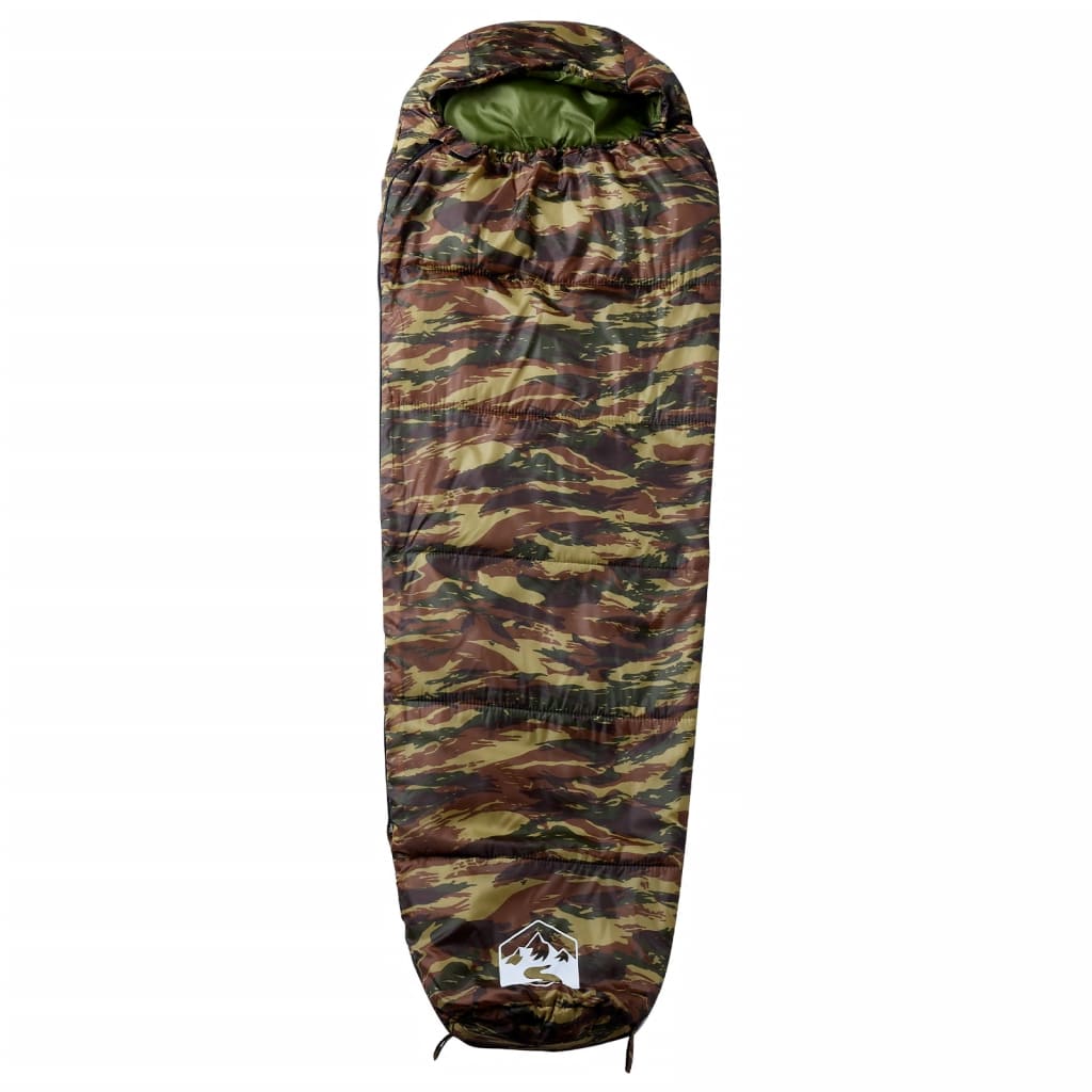 Sleeping Bags Mummy Bag Adults Camping 3 Seasons navy and blue black and red LED