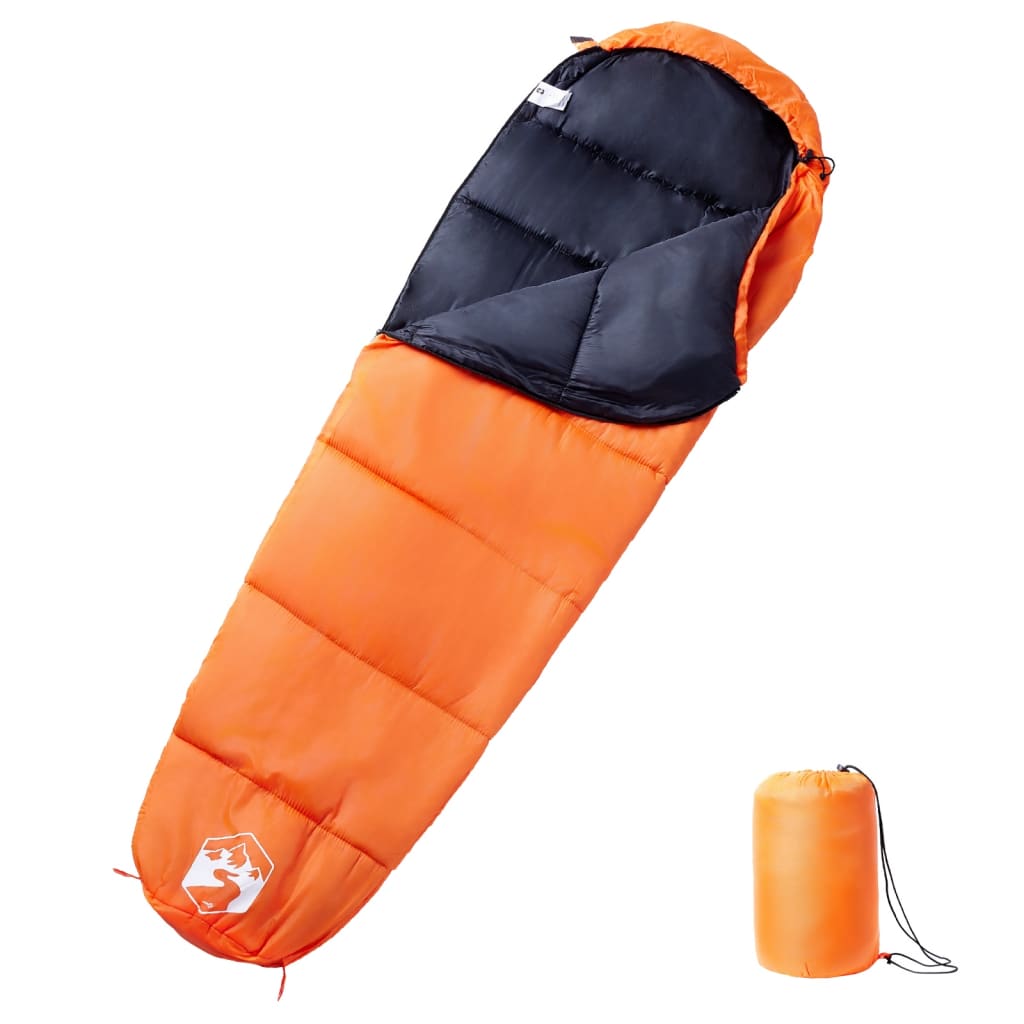 Sleeping Bags Mummy Bag Adults Camping 3 Seasons orange and black navy and blue