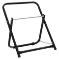 Hose Reel Cart 48 Cm 45 Kg Black Powder-Coated Steel