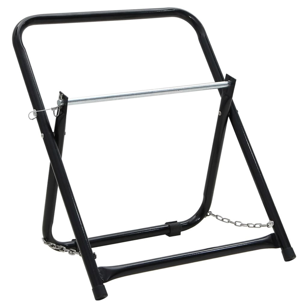 Hose Reel Cart 48 Cm 45 Kg Black Powder-Coated Steel