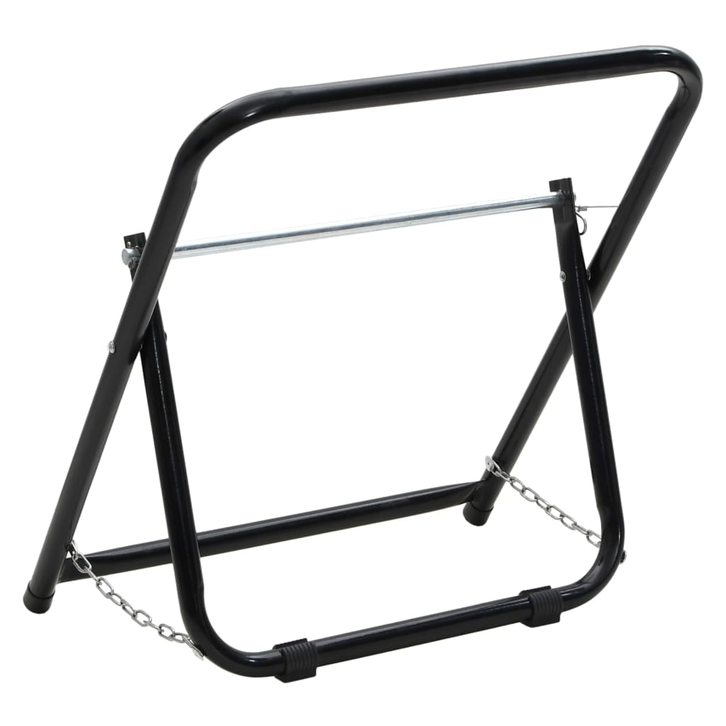 Hose Reel Cart 48 Cm 45 Kg Black Powder-Coated Steel