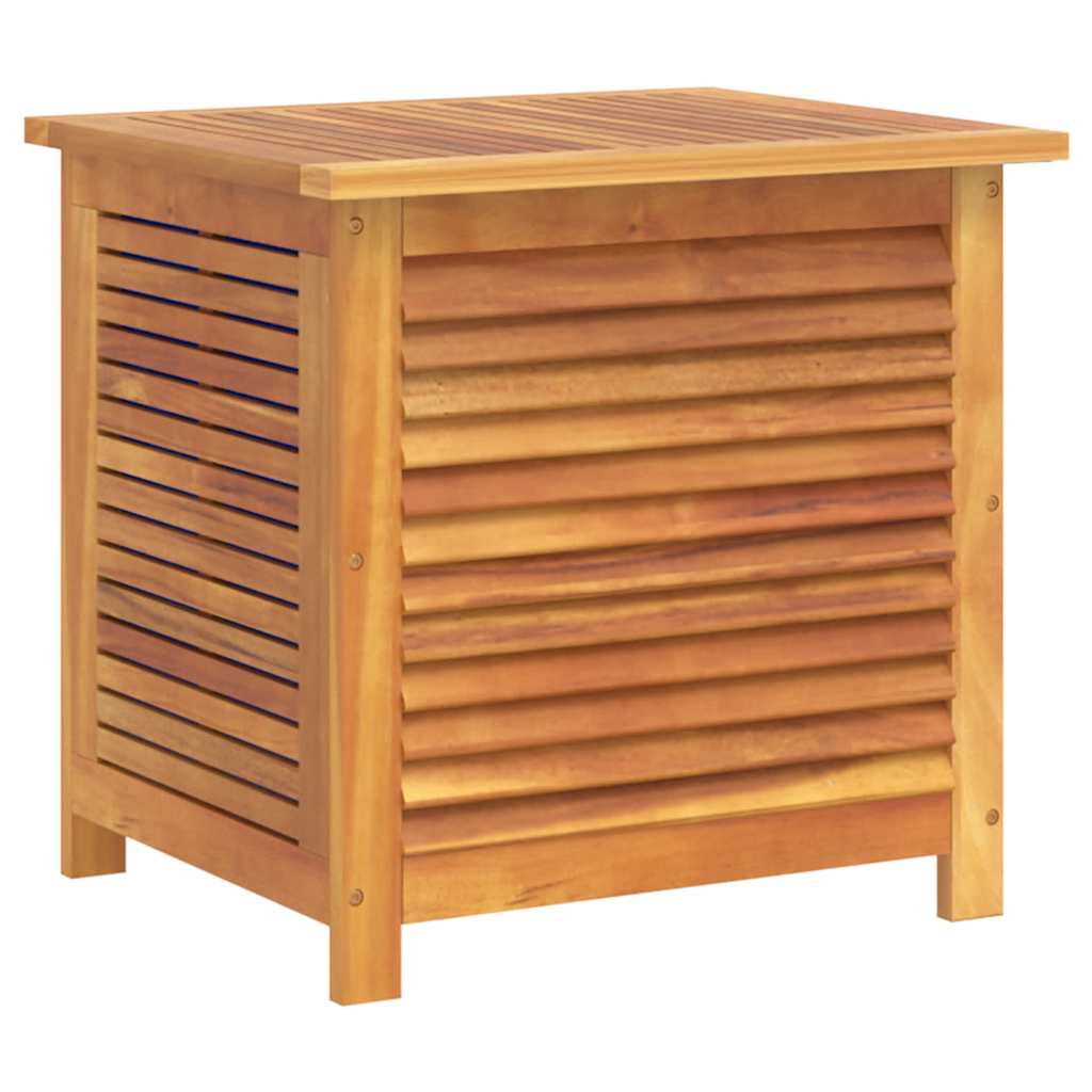Garden Storage Box With Louver Solid Wood Acacia