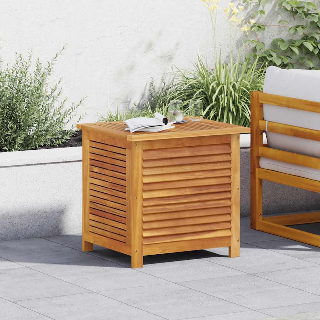 Garden Storage Box With Louver Solid Wood Acacia