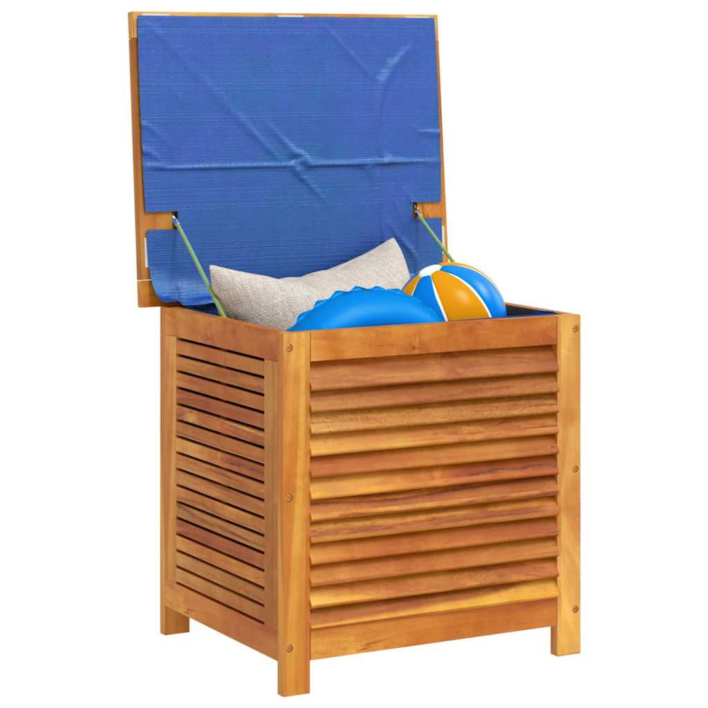 Garden Storage Box With Louver Solid Wood Acacia