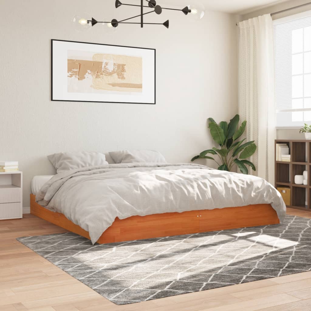 Bed Frame Without Mattress Solid Wood Single Single