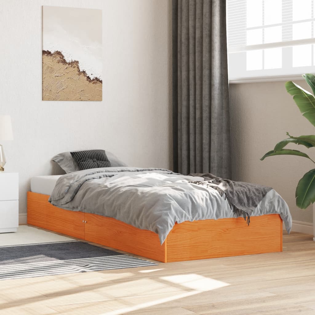 Bed Frame Without Mattress Solid Wood Single Single