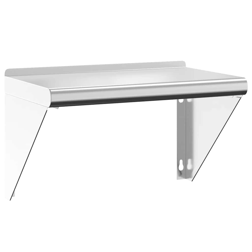 Wall Shelf Silver Stainless Steel