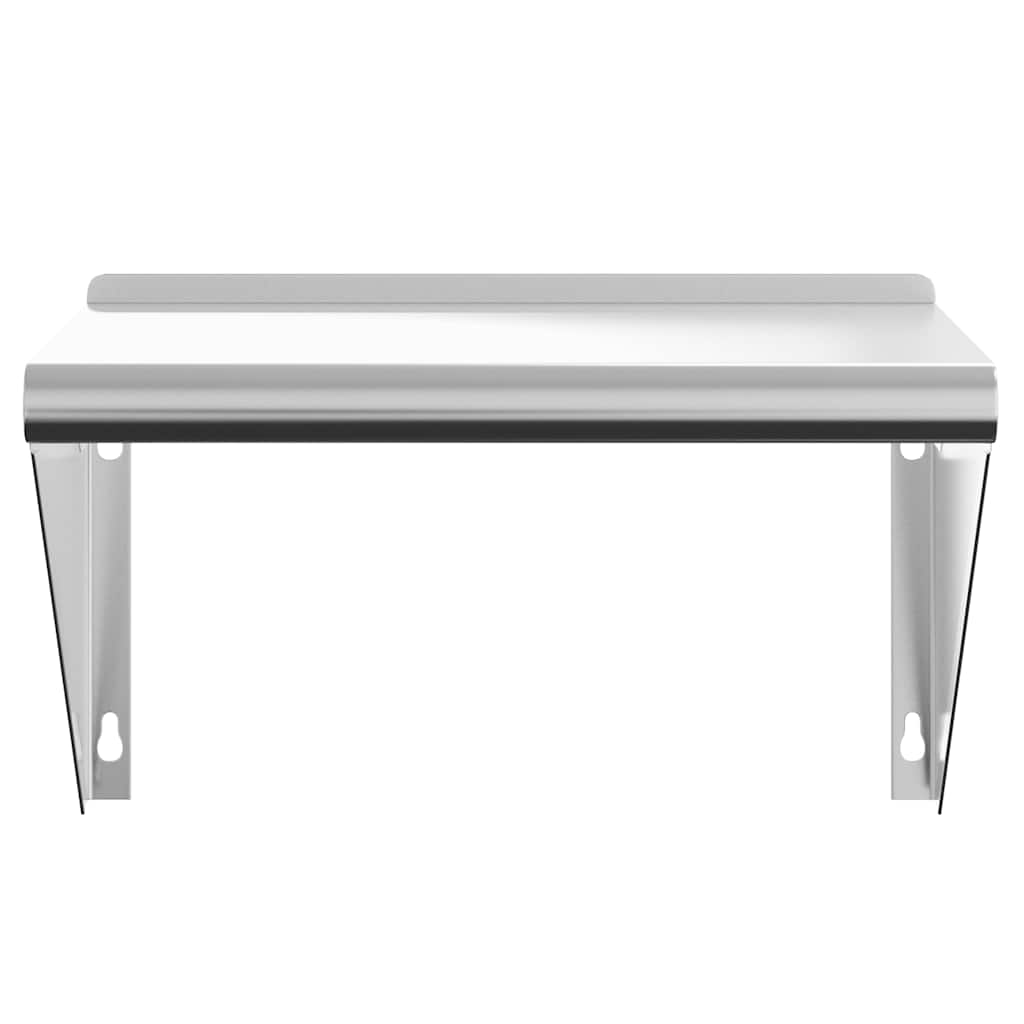 Wall Shelf Silver Stainless Steel