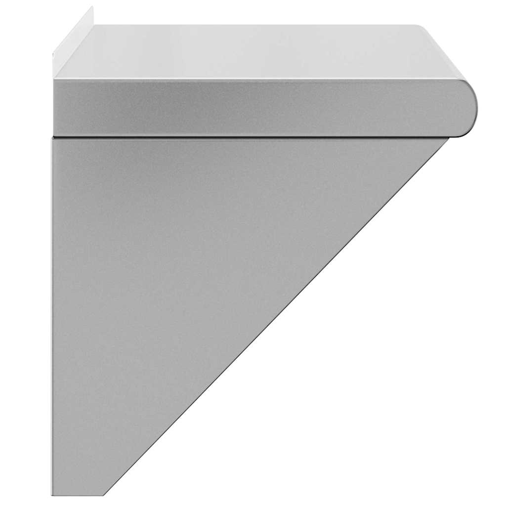 Wall Shelf Silver Stainless Steel