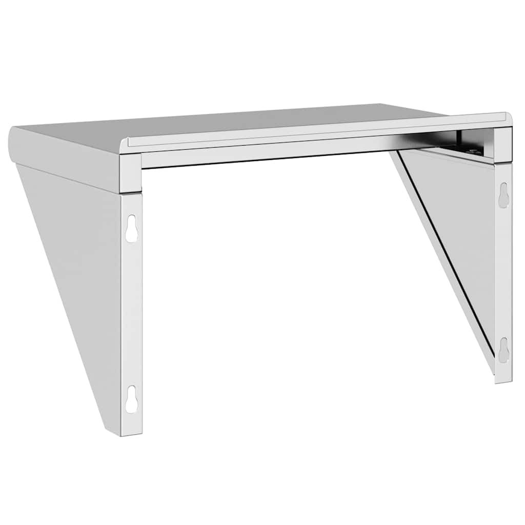 Wall Shelf Silver Stainless Steel