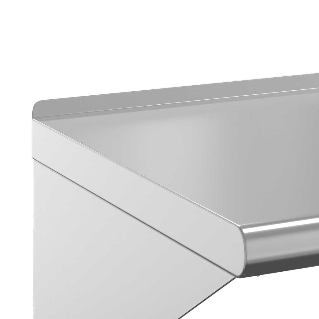 Wall Shelf Silver Stainless Steel