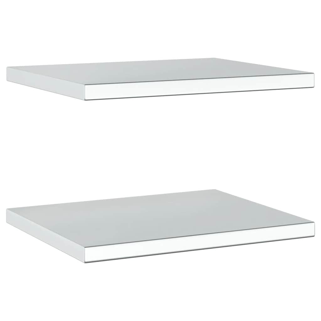 Wall Shelves 2 Pcs Stainless Steel