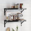 Wall Shelves 2 Pcs Stainless Steel
