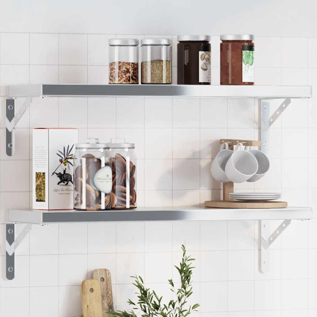 Shelf Brackets 4 Pcs Stainless Steel