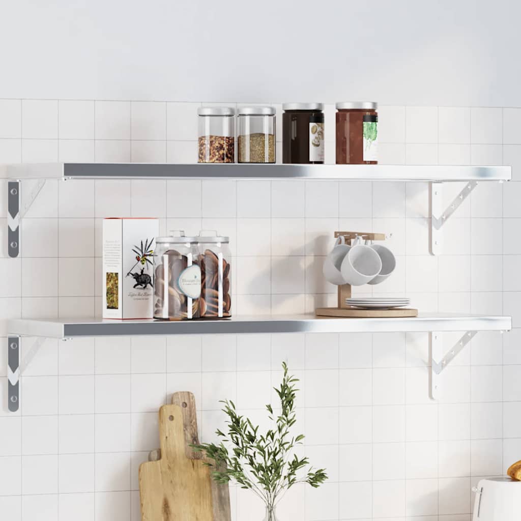 Shelf Brackets 4 Pcs Stainless Steel