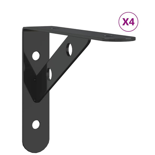 Shelf Brackets 4 Pcs Stainless Steel
