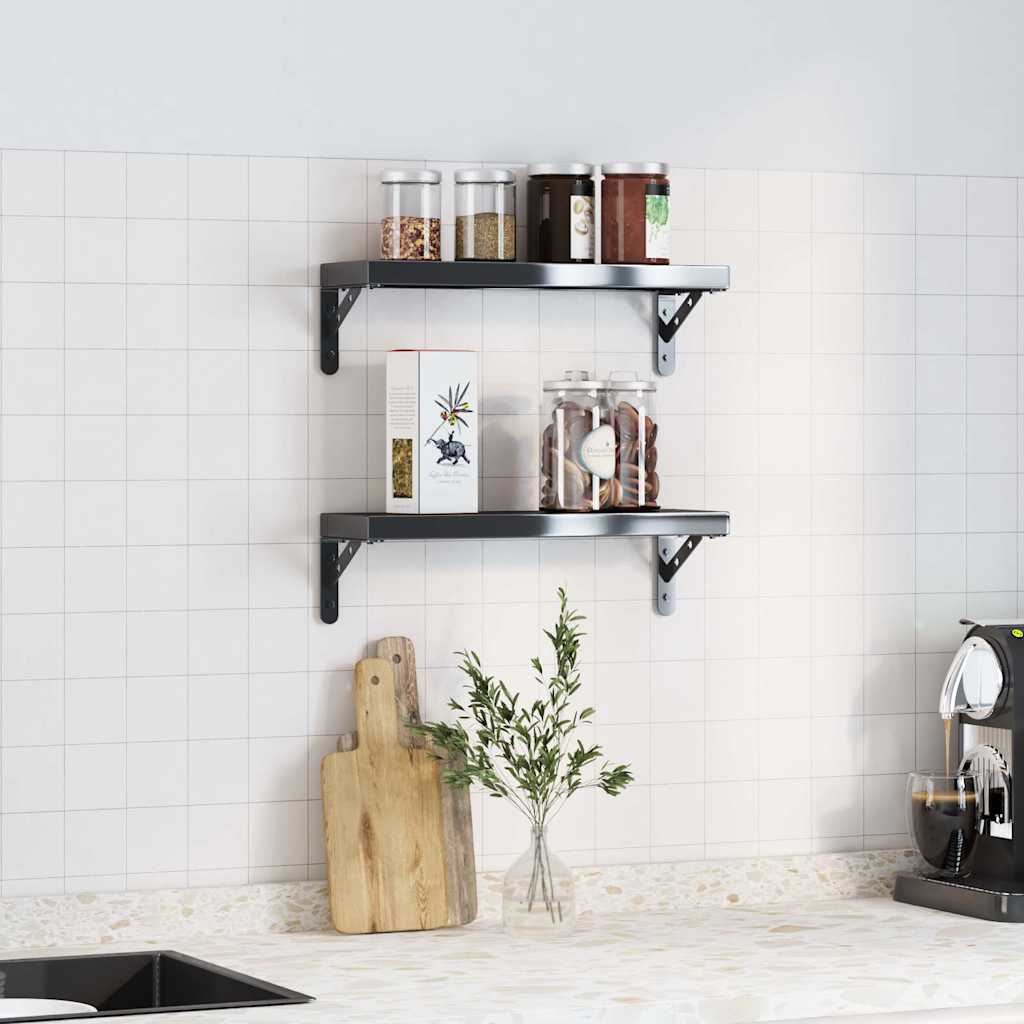 Shelf Brackets 4 Pcs Stainless Steel