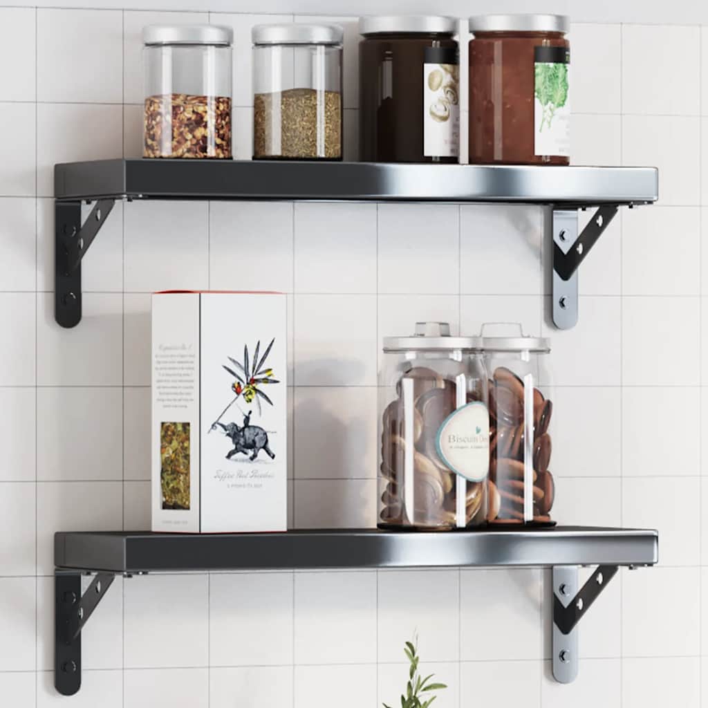 Shelf Brackets 4 Pcs Stainless Steel