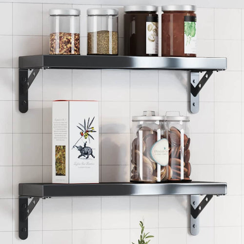 Shelf Brackets 4 Pcs Stainless Steel