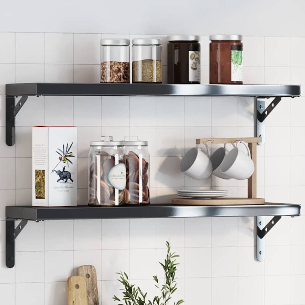 Shelf Brackets 4 Pcs Stainless Steel