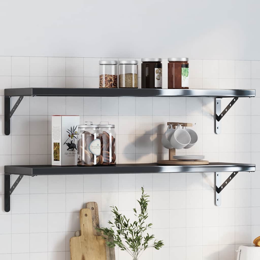 Shelf Brackets 4 Pcs Stainless Steel