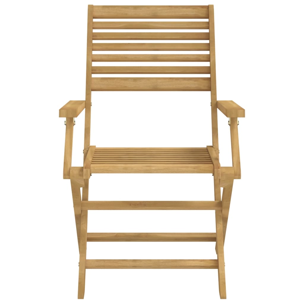 Folding Garden Chairs 8 Pcs 54.5X61.5X86.5 Cm Solid Wood Acacia
