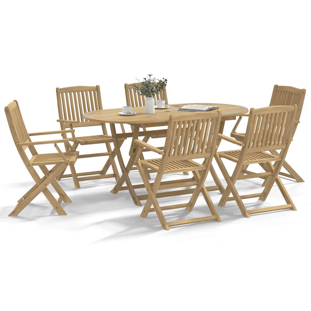 Folding Garden Chairs 2 Pcs 54X61X88 Cm Solid Wood Acacia