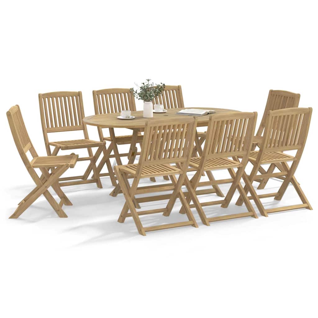 Folding Garden Chairs 2 Pcs 54X61X88 Cm Solid Wood Acacia