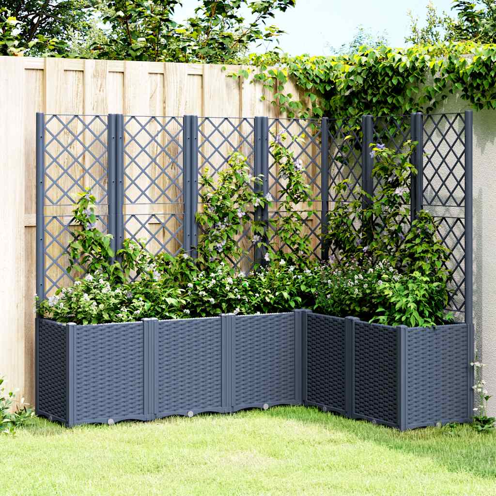 Garden Planter With Trellis Pp