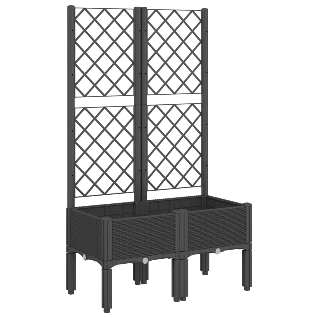 Garden Planter With Trellis Pp
