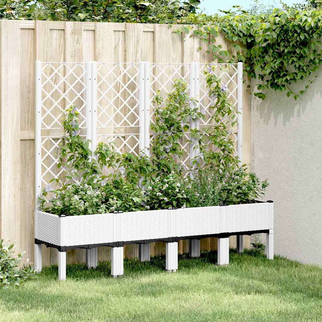 Garden Planter With Trellis Pp