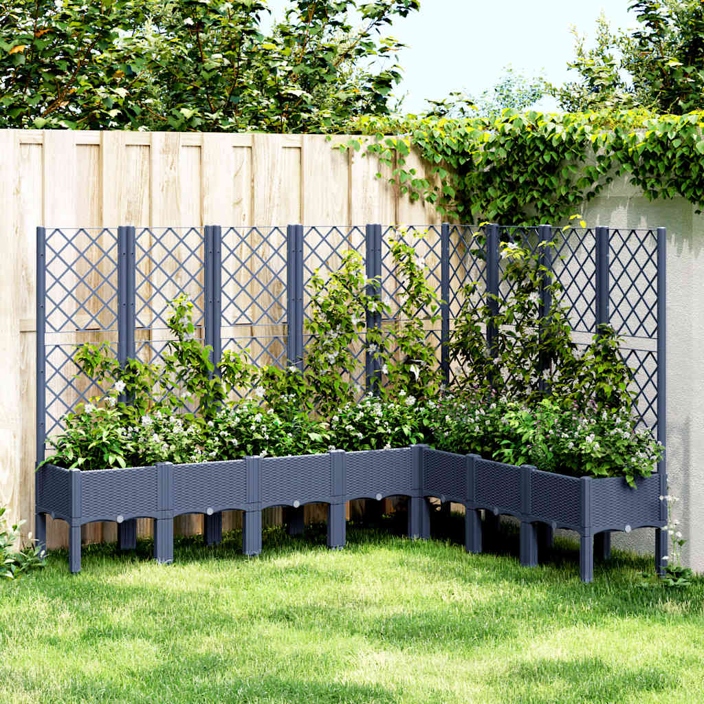 Garden Planter With Trellis Pp