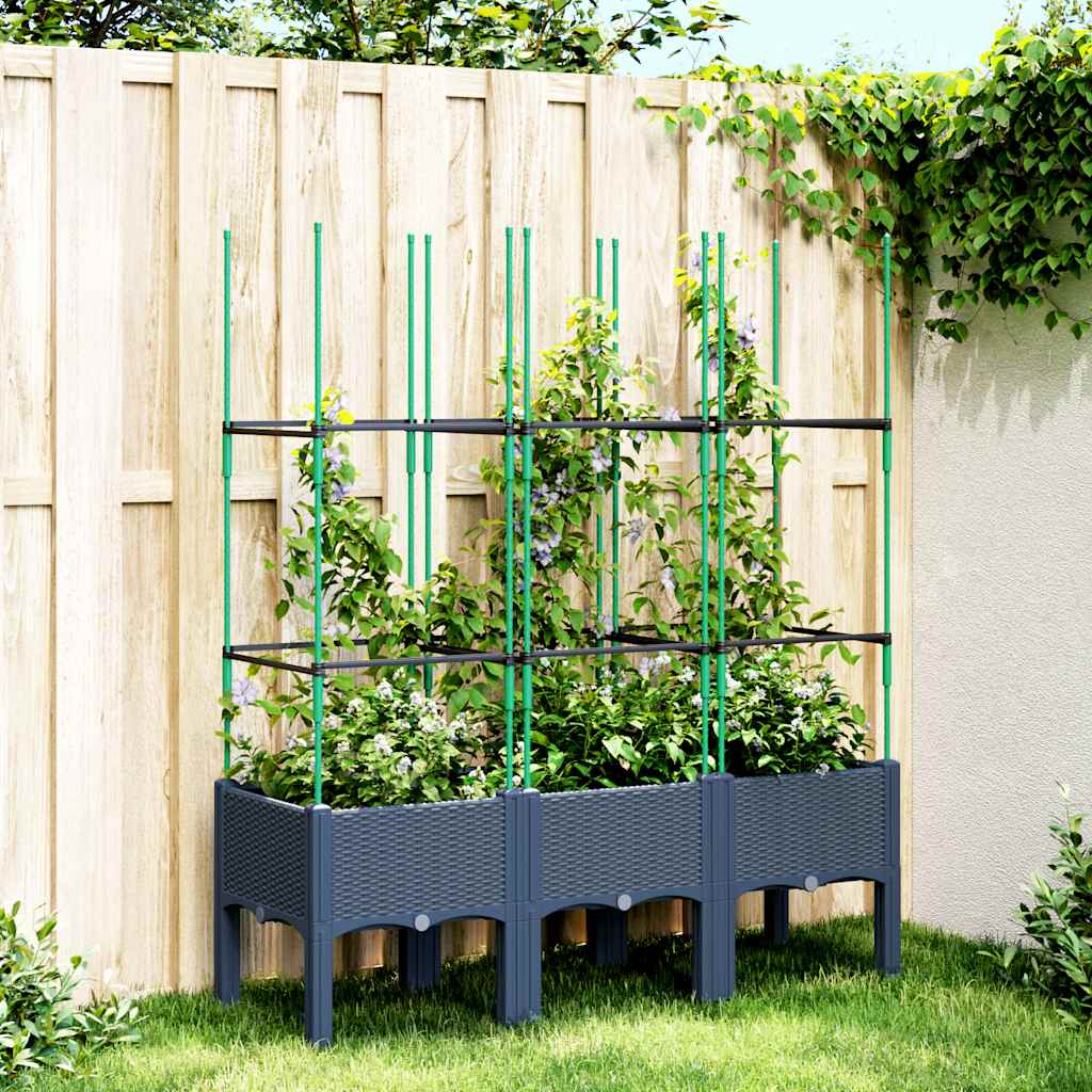 Garden Planter With Trellis Pp