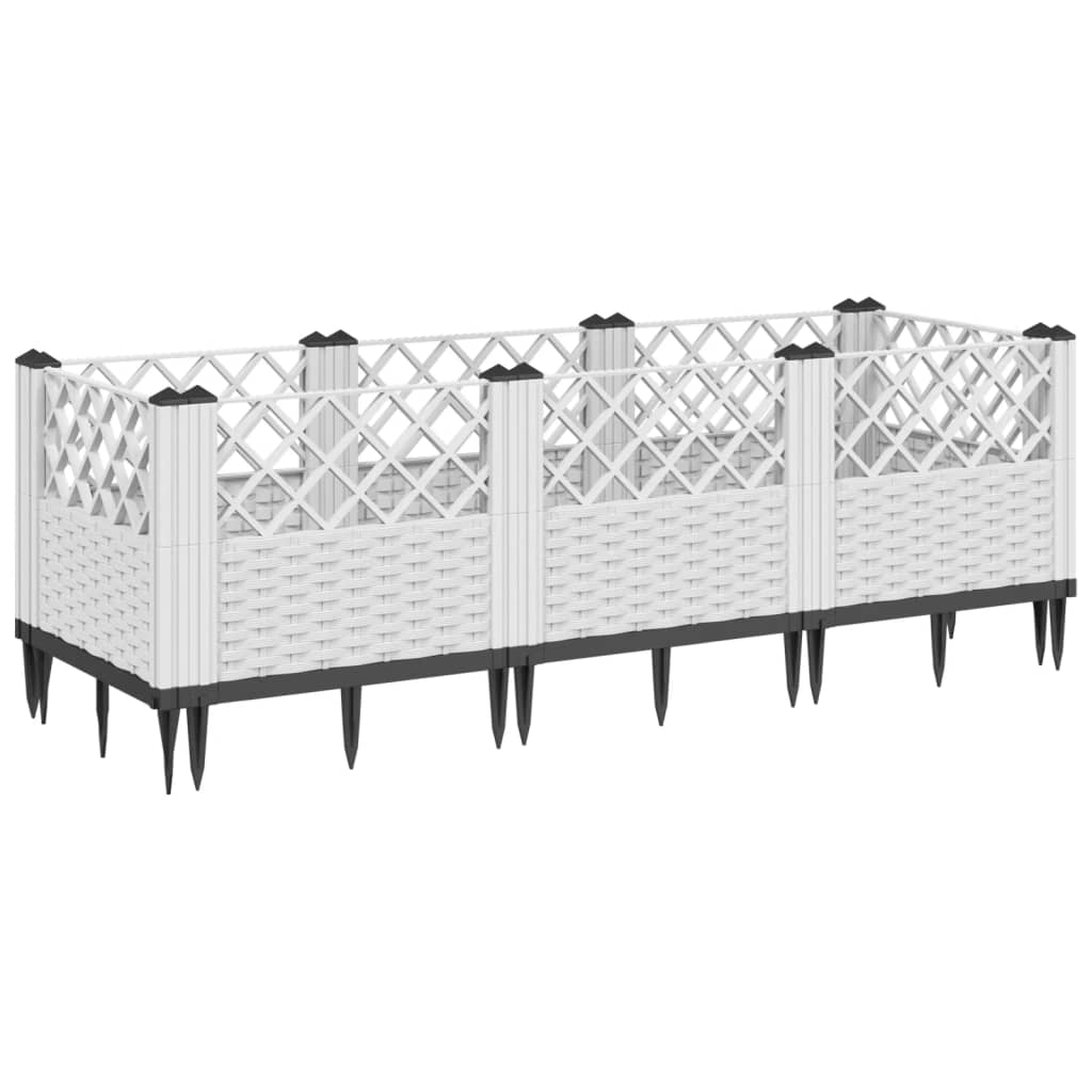 Garden Planter With Pegs 123.5X43.5X43.5 Cm Pp
