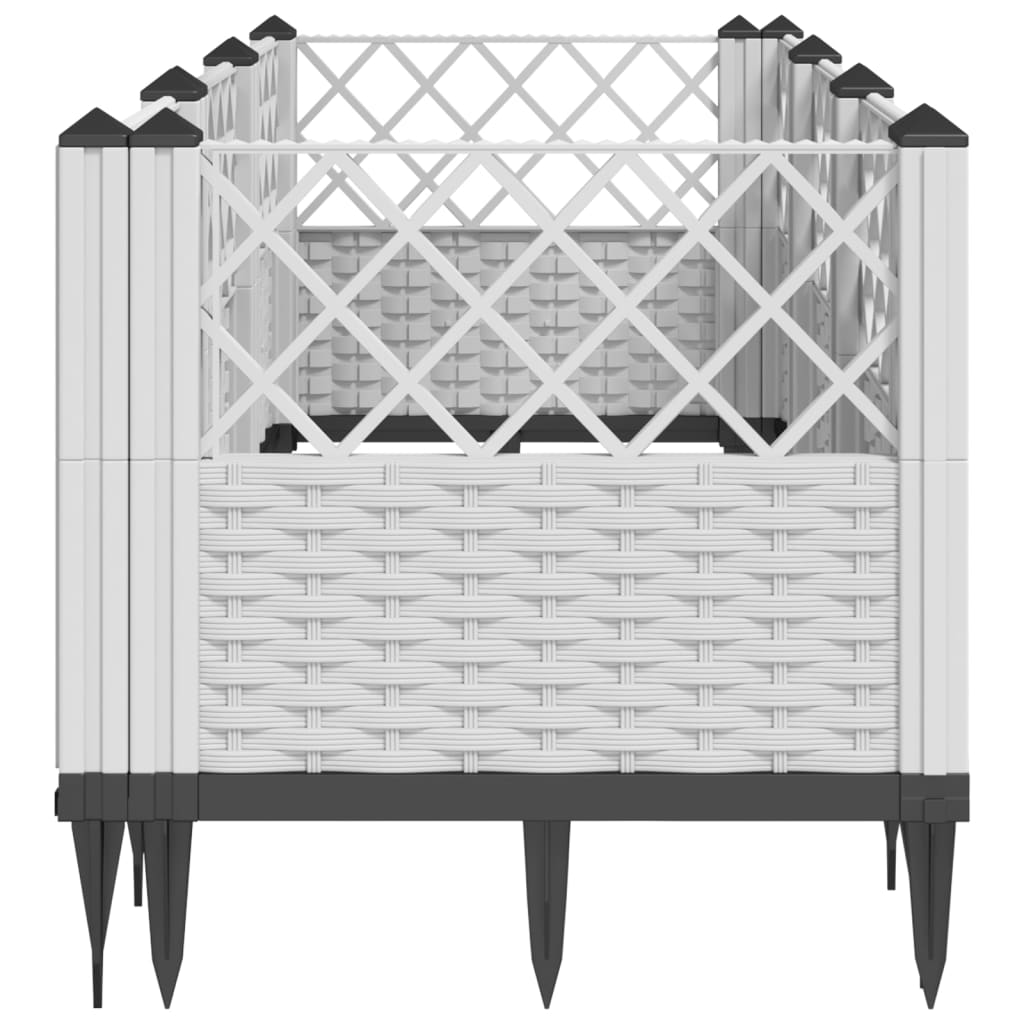 Garden Planter With Pegs 123.5X43.5X43.5 Cm Pp