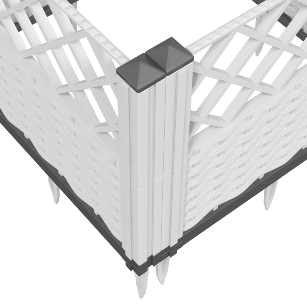 Garden Planter With Pegs 123.5X43.5X43.5 Cm Pp
