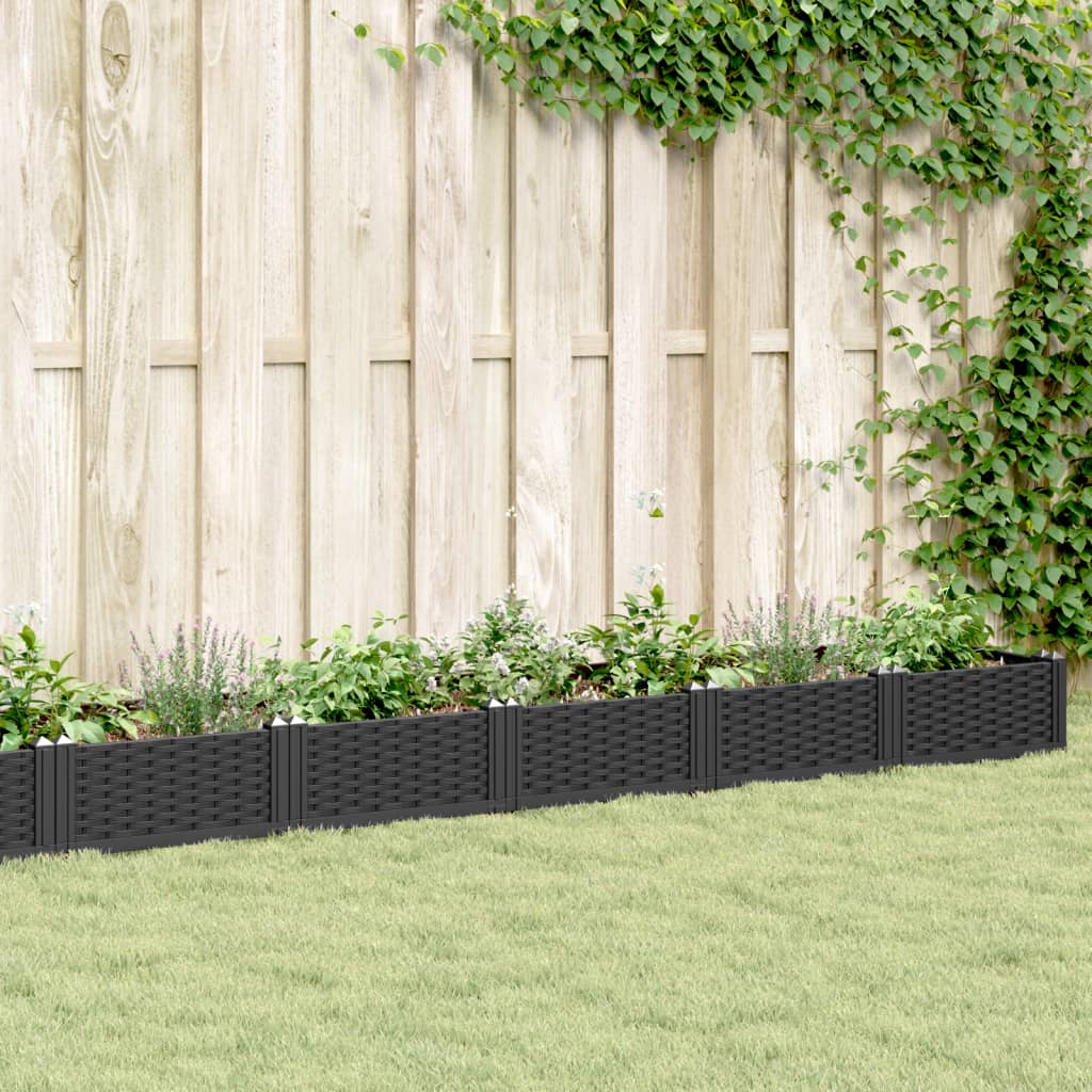 Garden Planter With Pegs 123.5X43.5X43.5 Cm Pp