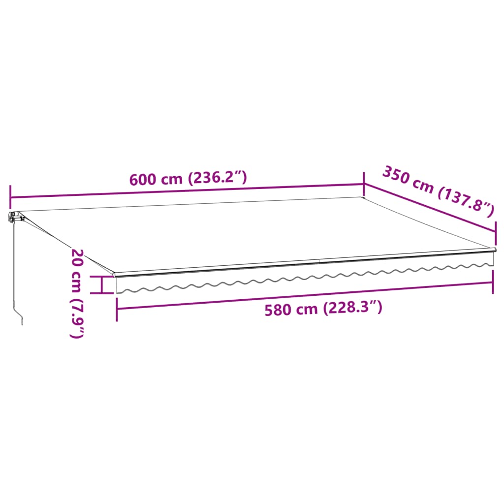 Manual Retractable Awning