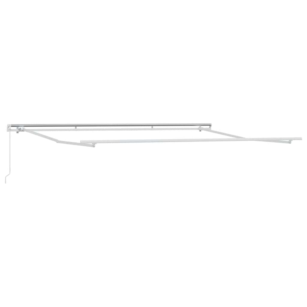 Manual Retractable Awning Anthracite&White 500X300 Cm