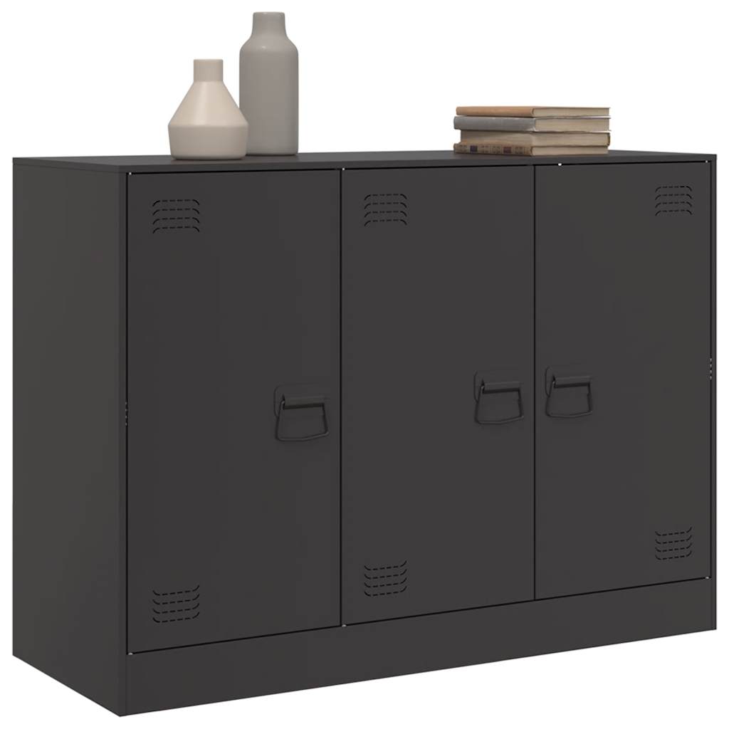 Sideboard 99X39X73 Cm Steel Black Mustard Yellow Pink Anthracite Olive Green LED