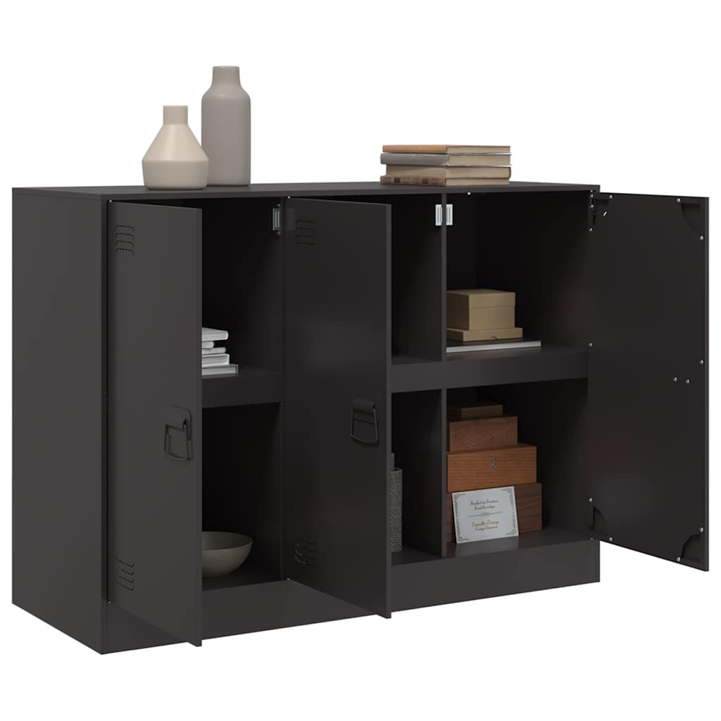 Sideboard 99X39X73 Cm Steel Black Mustard Yellow Pink Anthracite Olive Green LED