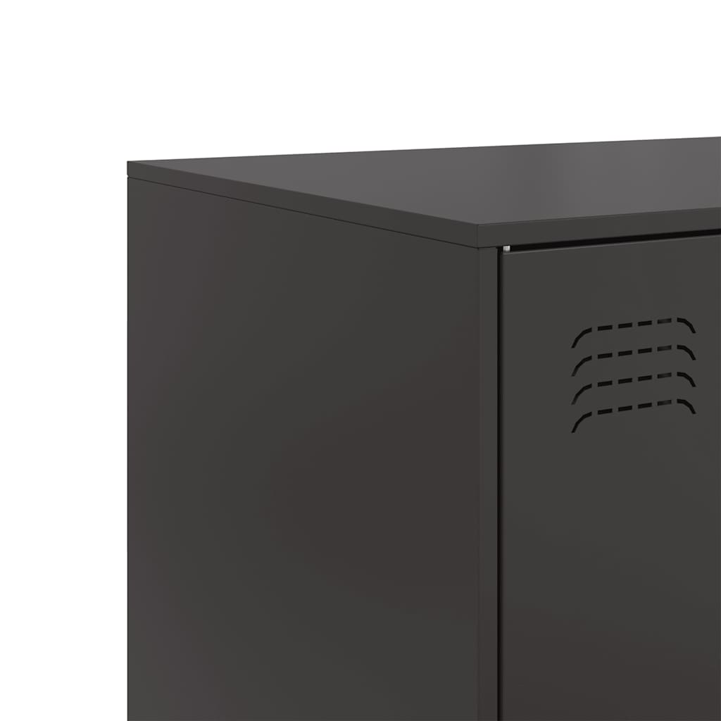 Sideboard 99X39X73 Cm Steel Black Mustard Yellow Pink Anthracite Olive Green LED