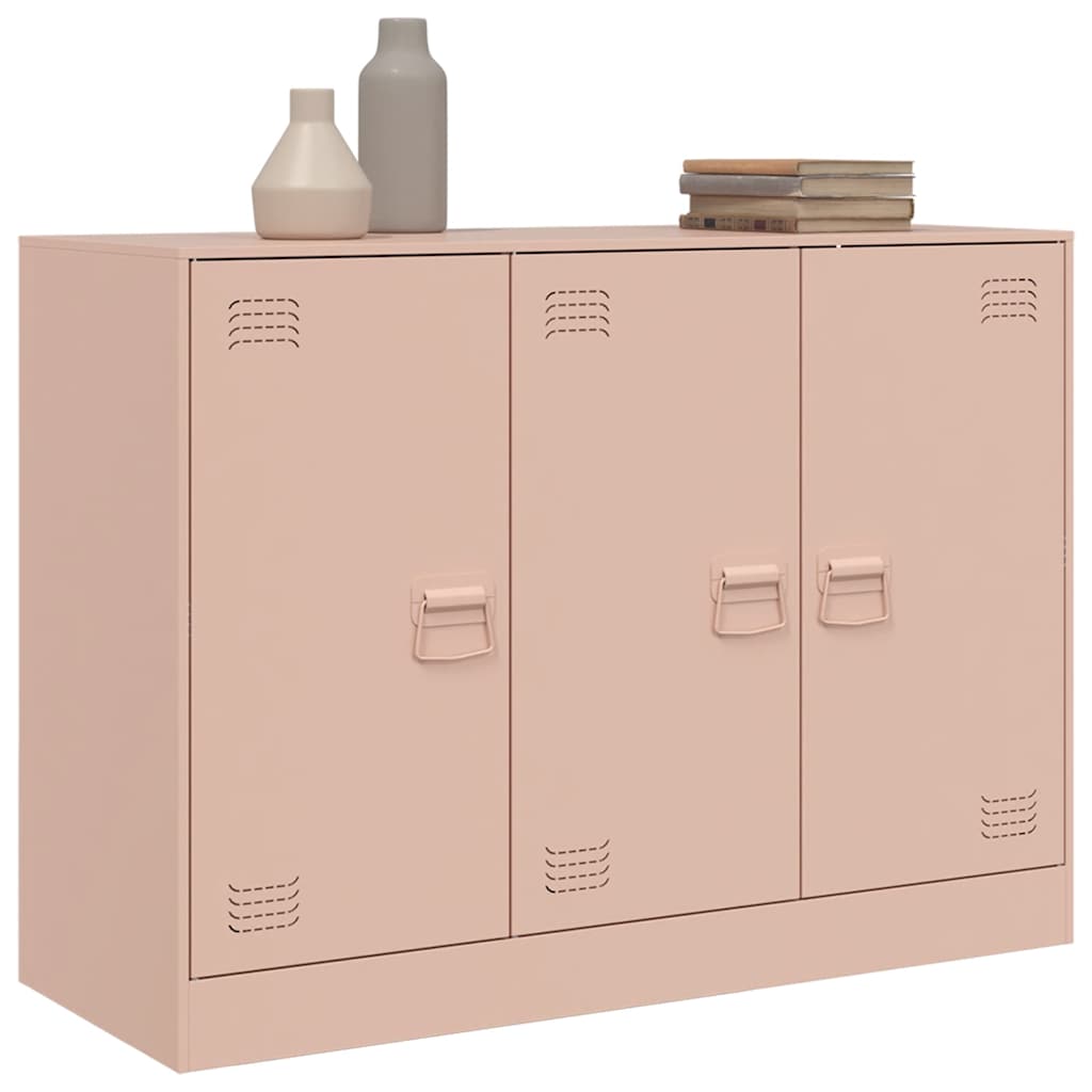 Sideboard 99X39X73 Cm Steel Black Mustard Yellow Pink Anthracite Olive Green LED
