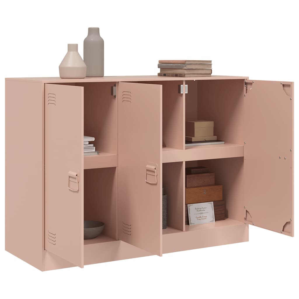 Sideboard 99X39X73 Cm Steel Black Mustard Yellow Pink Anthracite Olive Green LED
