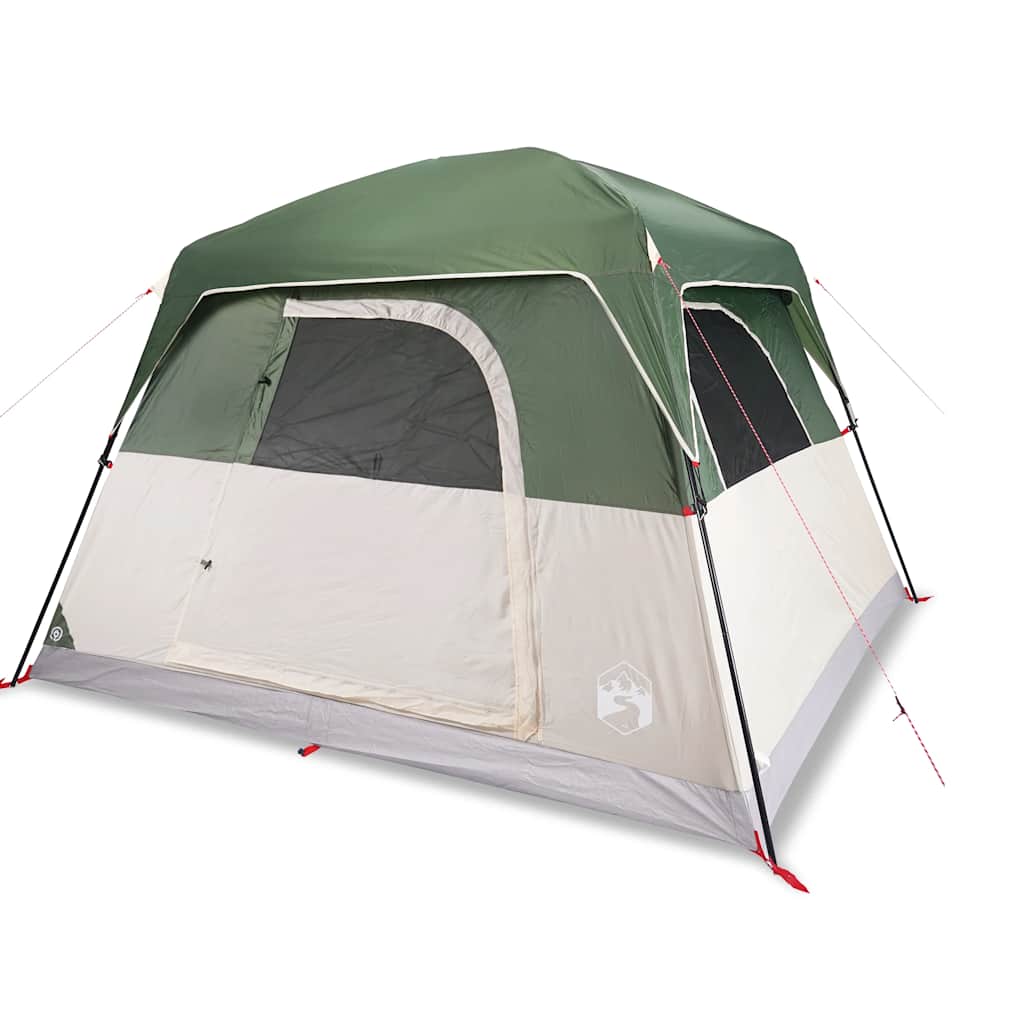 Tents Camping Tent Cabin Waterproof orange blue green 4-person 6-person Foldable