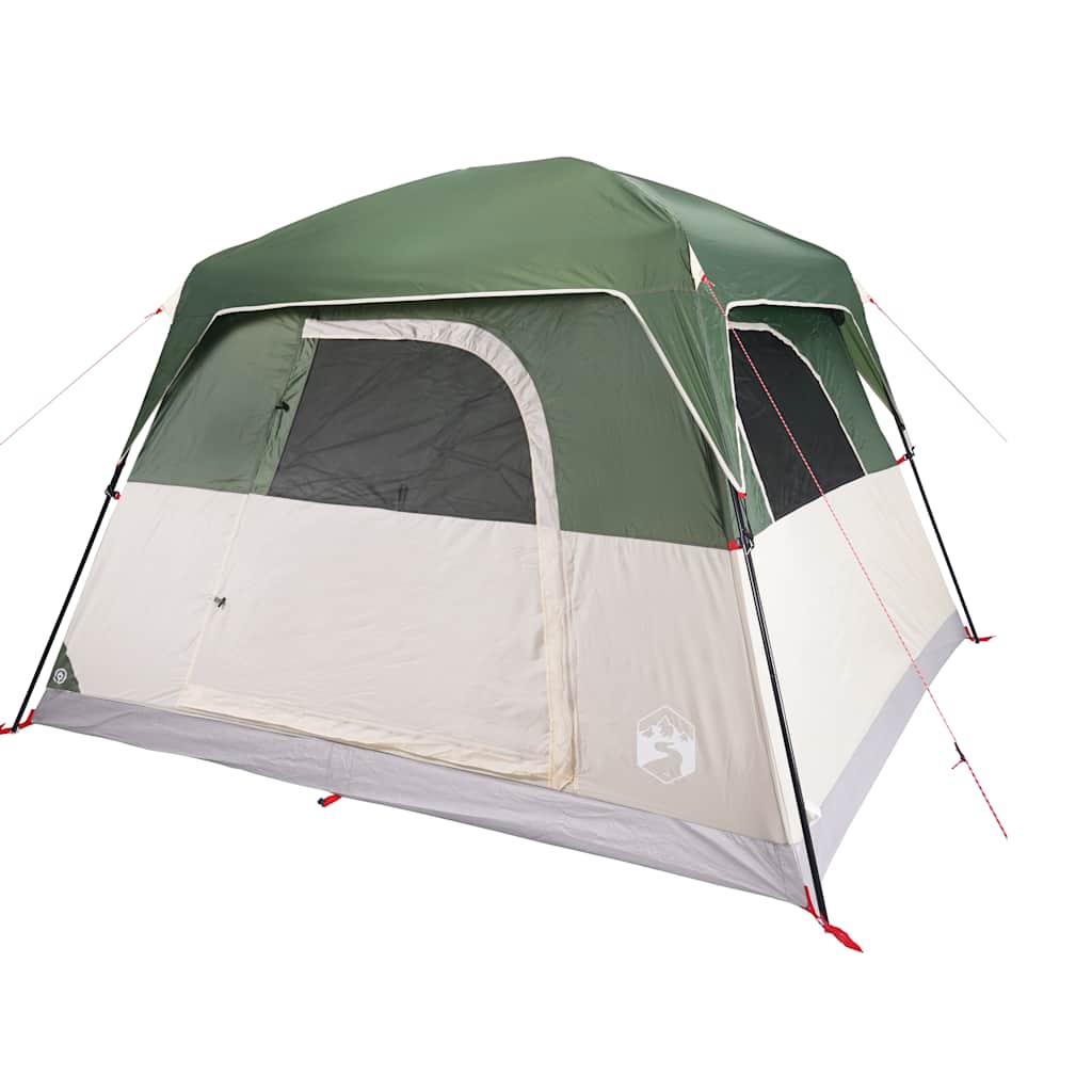 Tents Camping Tent Cabin Waterproof orange blue green 4-person 6-person Foldable