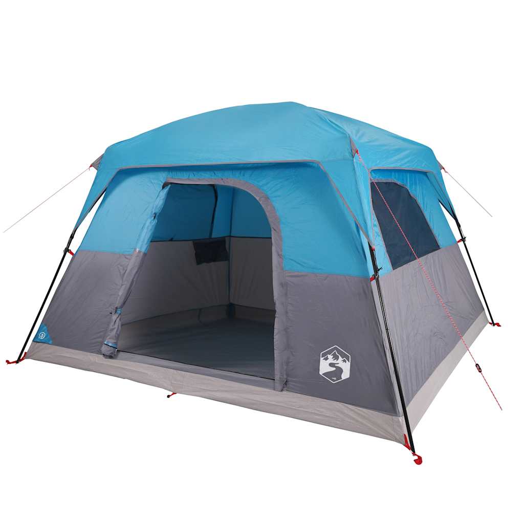 Tents Camping Tent Cabin Waterproof orange blue green 4-person 6-person Foldable